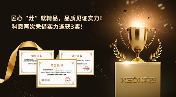 匠心“灶”就精品，品質(zhì)見證實(shí)力！2023年，浙江科恩電器有限公司再次憑借實(shí)力連獲3獎！